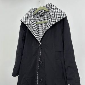 Jones New York Reversible Houndstooth Coat